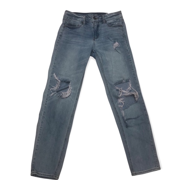 Empyre Easton distressed boyfriend jeans, size one. - Picture 1 of 16